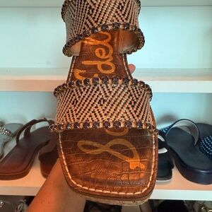 Sam Edelman Brown and Black Sandals